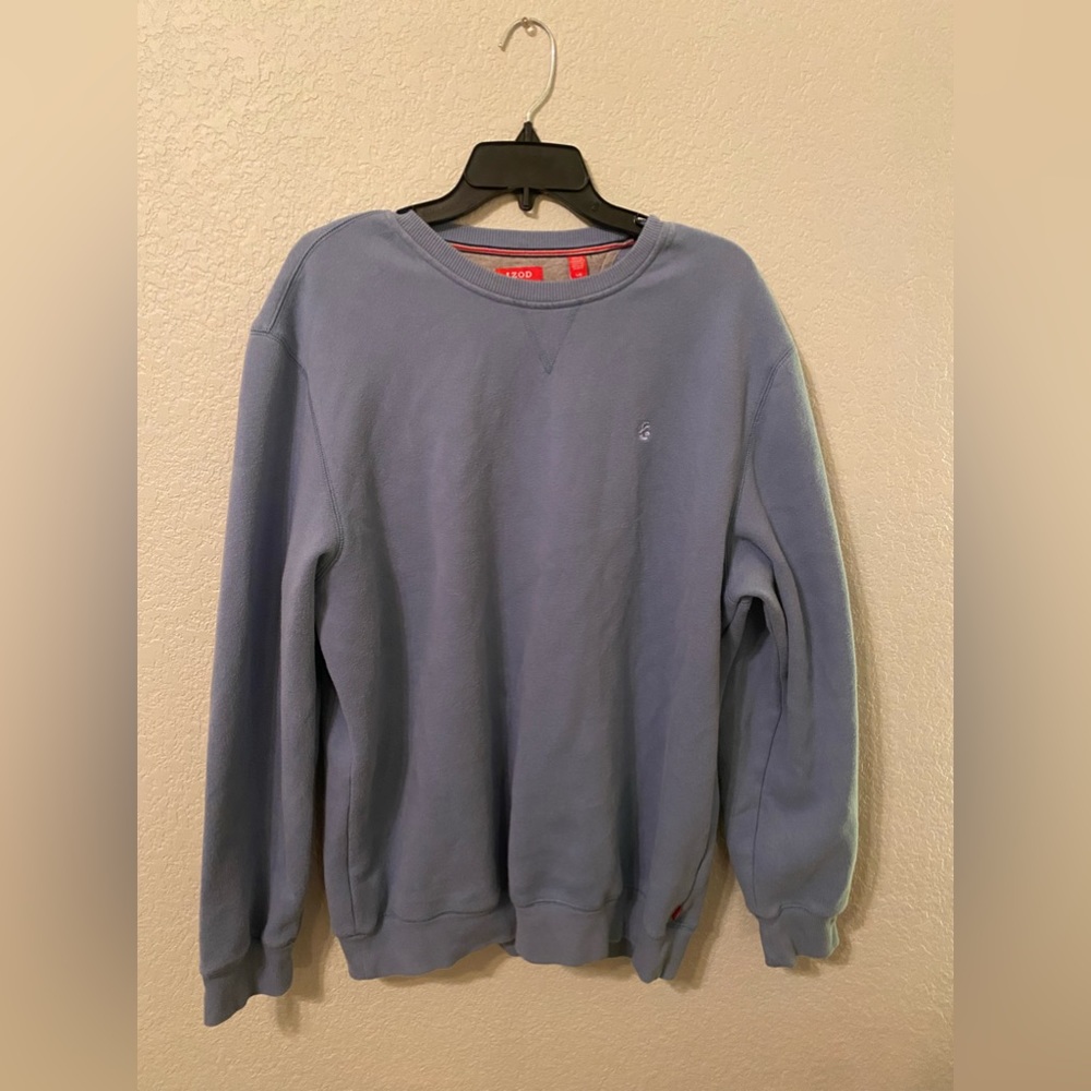Izod gray blue crewneck